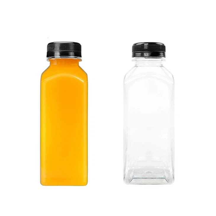 12oz 16oz Square Empty Juice Bottle factory
