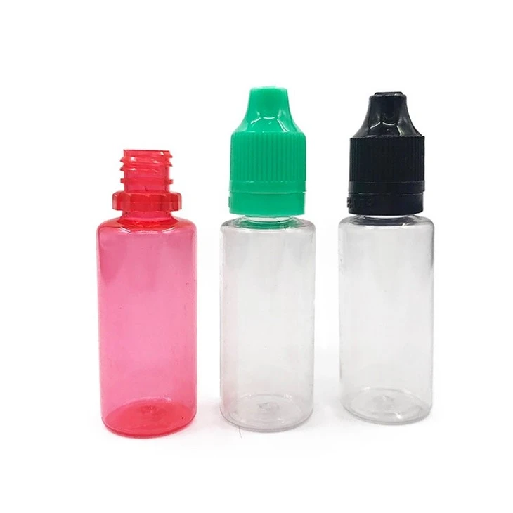 20ml Plastic Eye Liquid Dropper Bottles Squeezable Empty Dropping Bottles With TamperCap