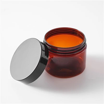 68mm Cablier 250ml 500ml Plastic Amber Jar With Screw Cap Free Sample