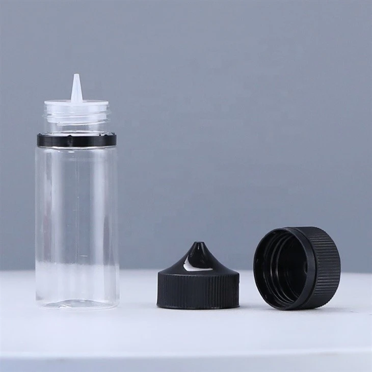 Child Tamper Proof Evident V3 Liquid Oil PET Plastic Clear Bottle suppliers