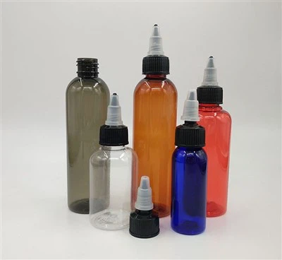 NH PET 120ml värikäs etiketti Pet -muovipullo Monia kapasiteettia terävällä suun korkilla