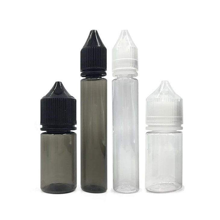 Empty Plastic 30ml Long Round Gorilla Liquid Bottles